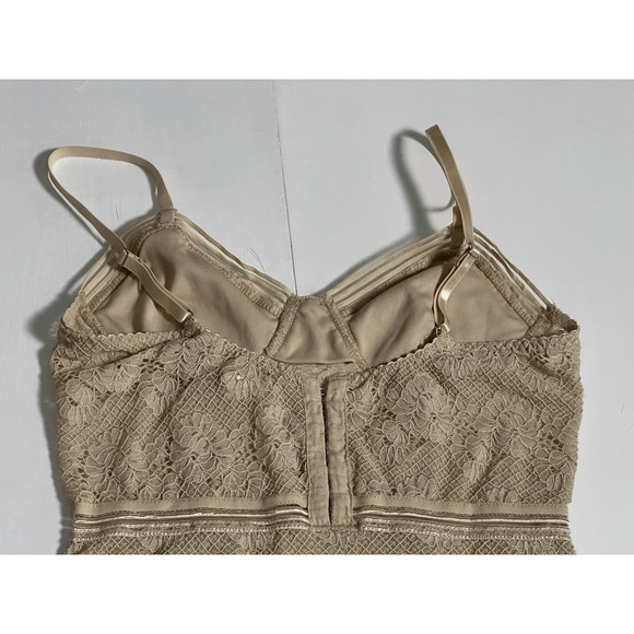 Honey Punch Women’s Teddy Bodysuit Shaper One Piece (S) Beige - Picture 2 of 16